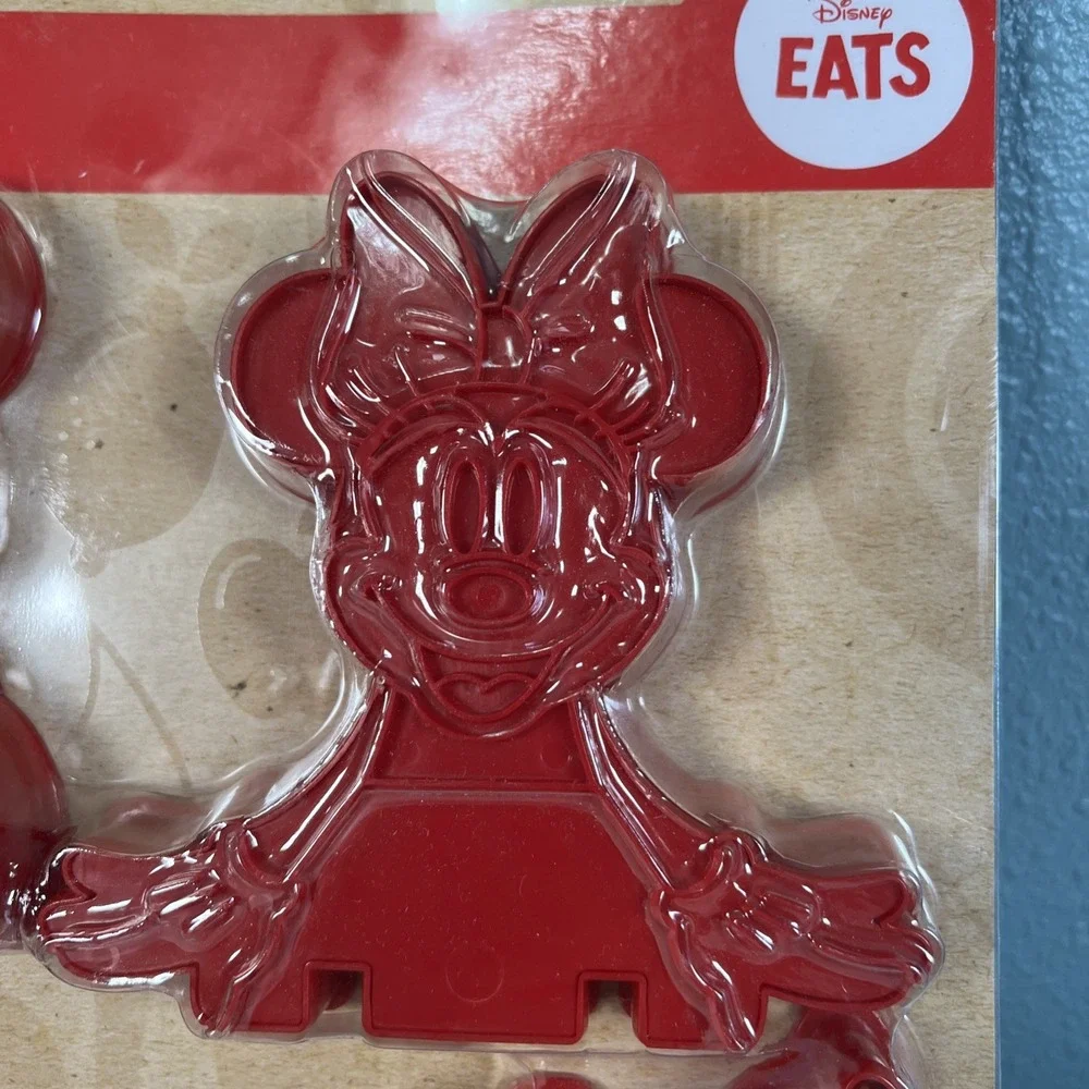 Disney‎ Minnie Mouse Cookie Cutter Set 3D Eats Mickey Mouse Decorate Bake New